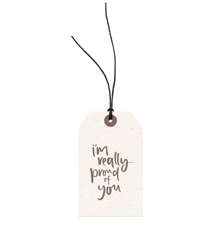 I'm Really Proud of You gift tag by Emma Kate Co