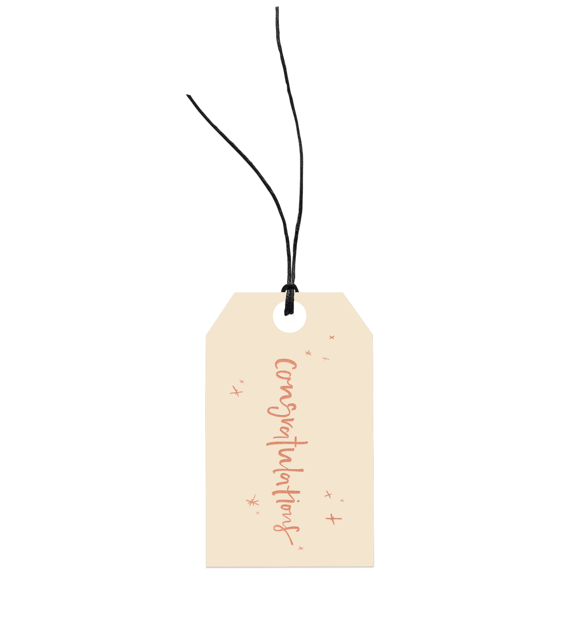 Congratulations gift tag by Emma Kate Co