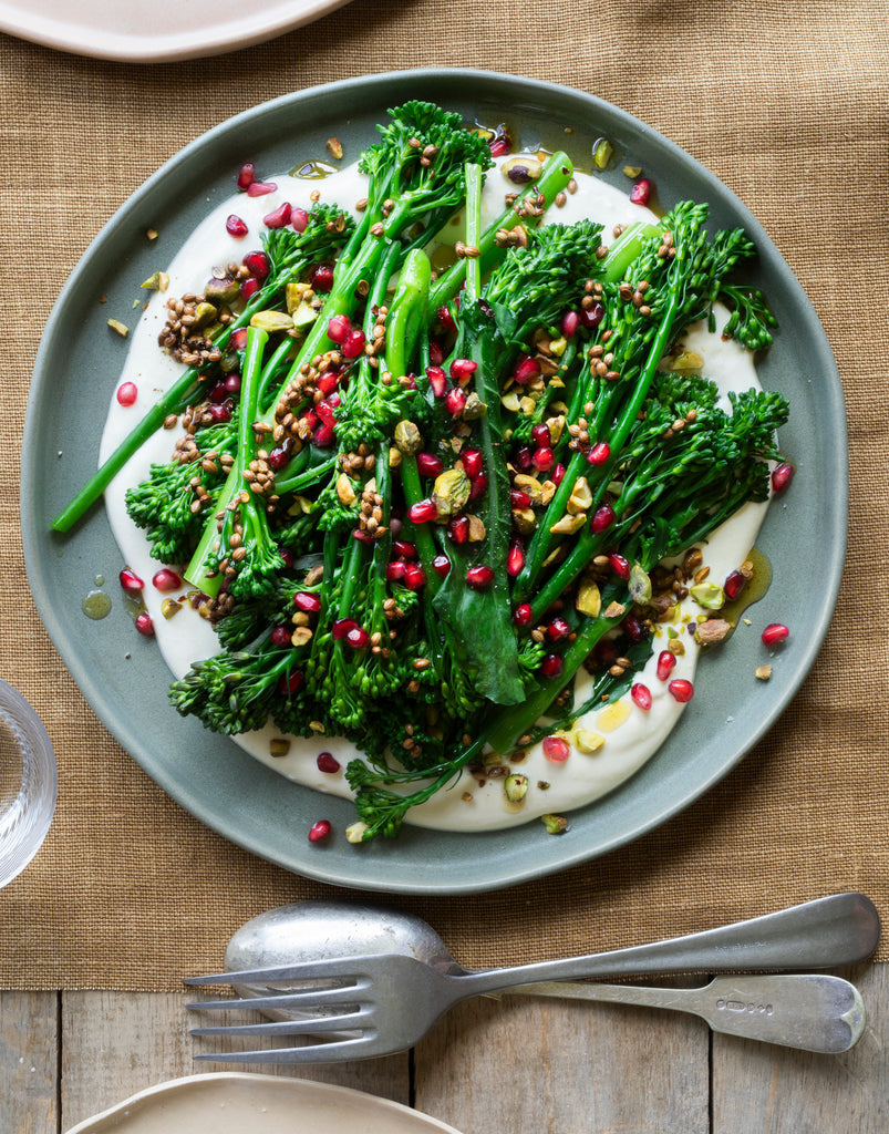 Nourish cookbook page spread showing food styling