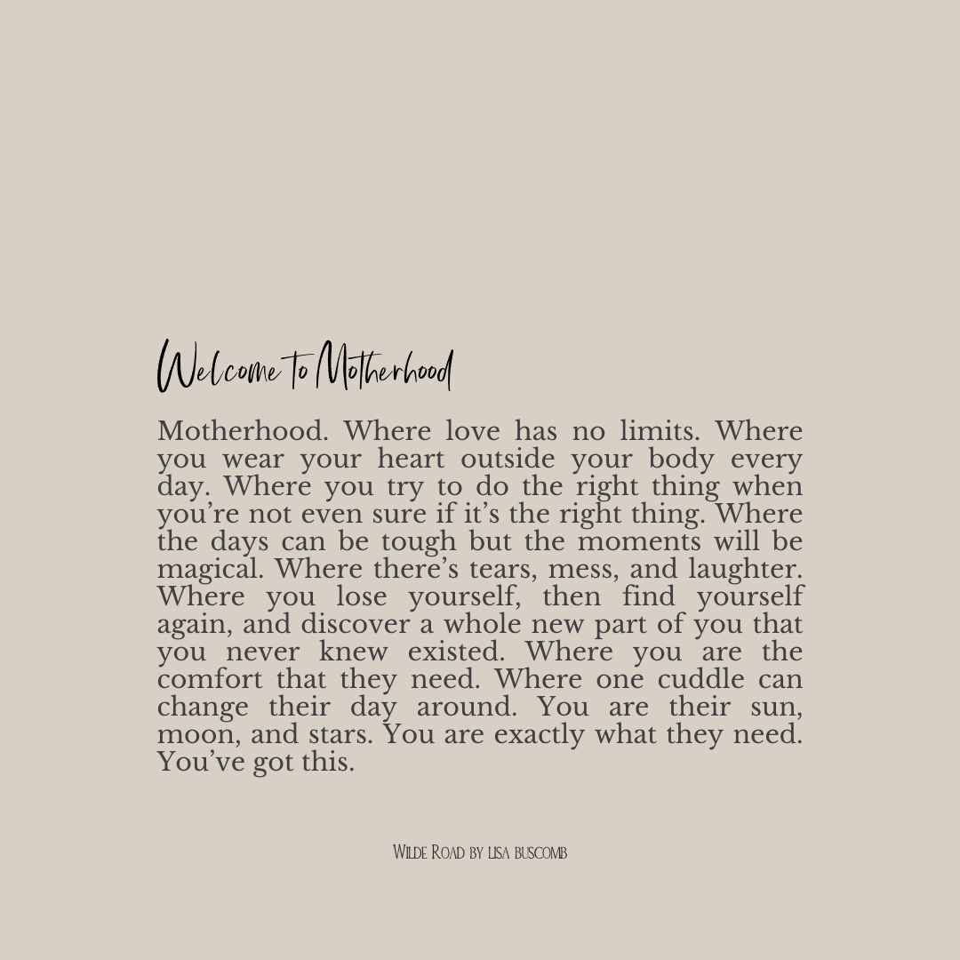 'Welcome to Motherhood' Print, A4/A5 | Wilde Road