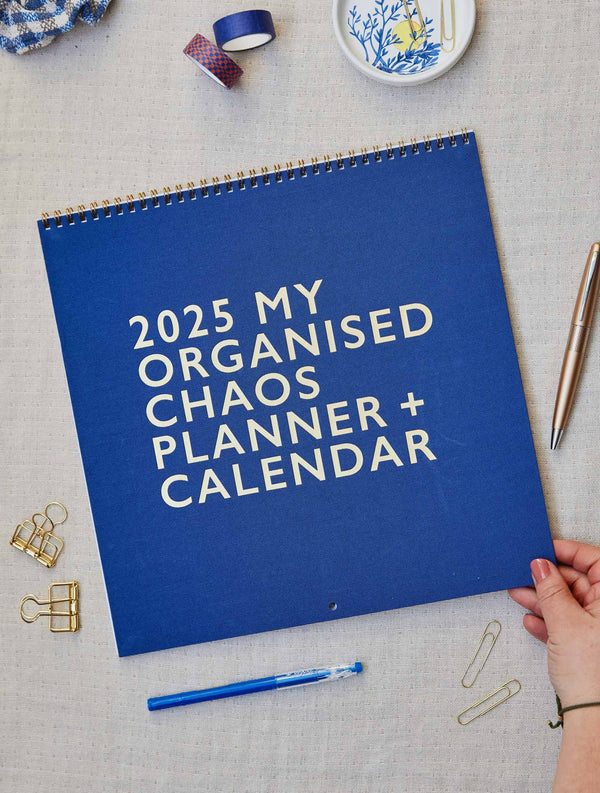 2025 Linen Planner & Calendar. Indigo