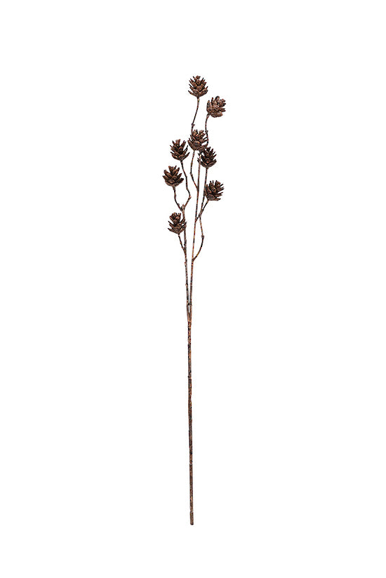Pinecones Spray 68cm – Artificial Brown Stem for Seasonal Styling