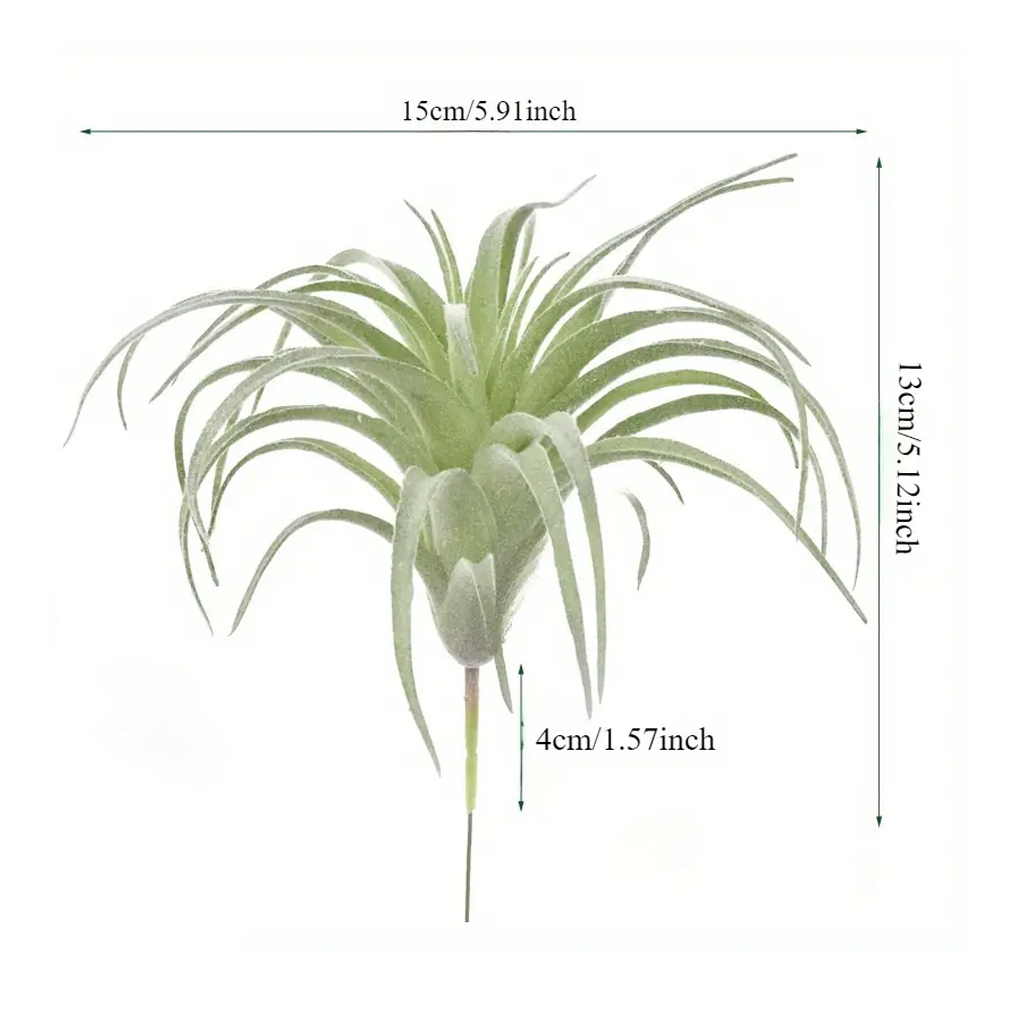 Faux pineapple air plant on a neutral background