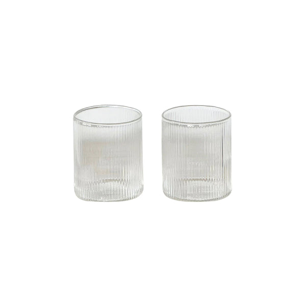 Amalfi Water Glasses (Set of 2) from Papier HQ — Fluted Tumblers