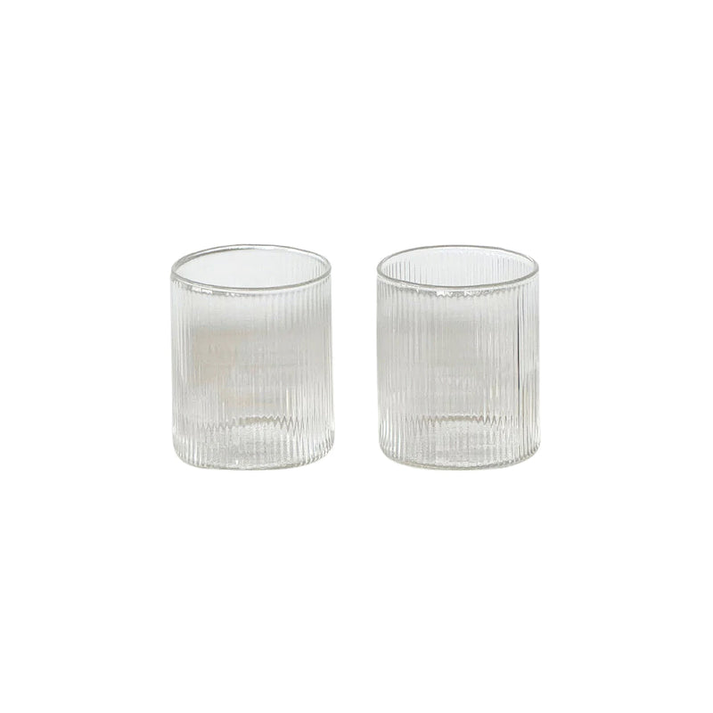Amalfi Water Glasses (Set of 2) from Papier HQ — Fluted Tumblers