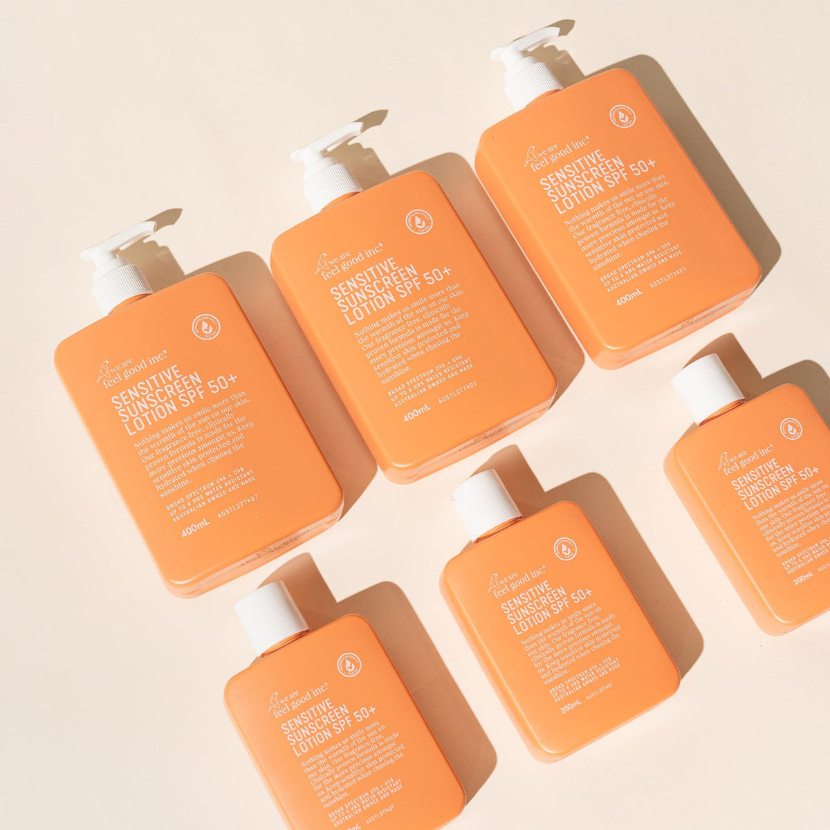 We Are Feel Good Inc. Sensitive Sunscreen SPF 50+ bottle