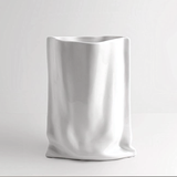 Metallic Bag Vase - Silver / Gold / White