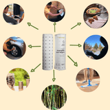Good Change reusable bamboo towel shown across different uses around the home.