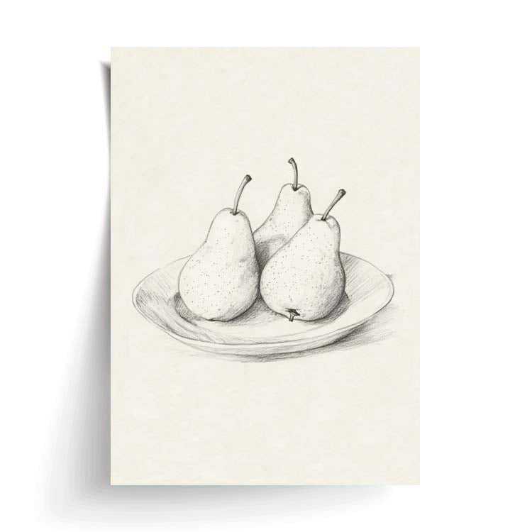 Bol de Fruits Print by Papier HQ unframed on matte card
