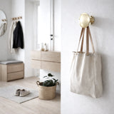 Zakkia Button Wall Hook – Large Brass | 12cm Round Wall Mount Hook | Polished Brass with 5kg Capacity