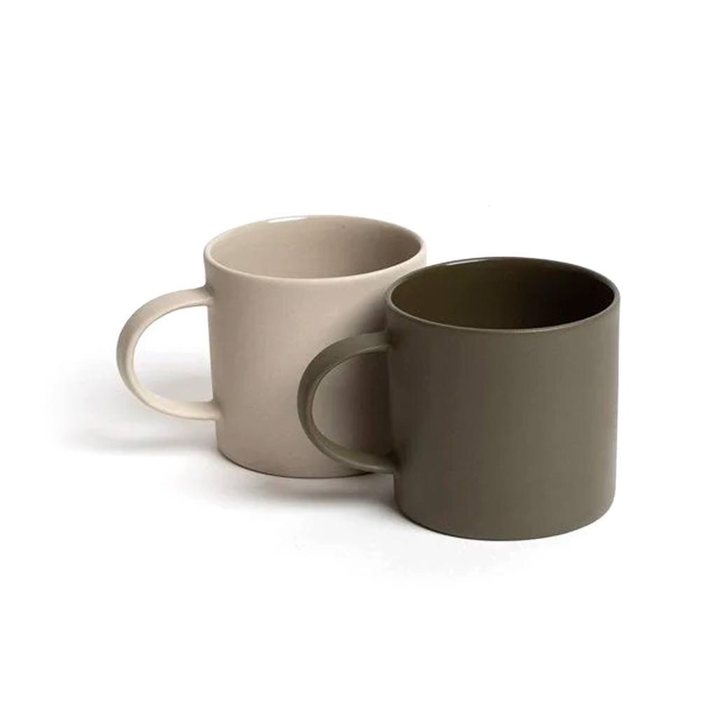 Jon Boy Mug organic stoneware by Ned Collections in olive green