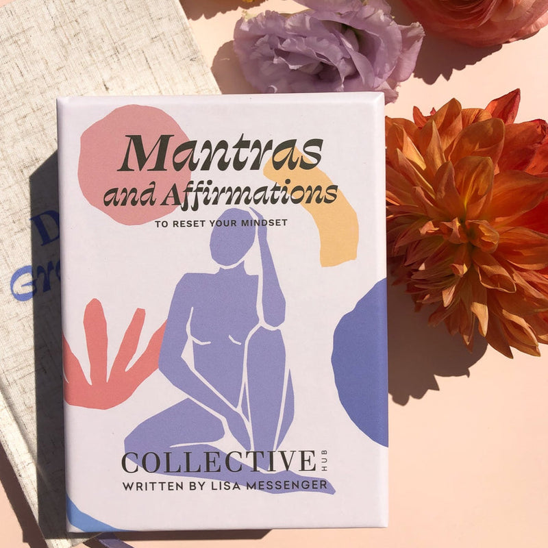 Collective Hub's Reset Your Mindset Mantras and Affirmations books feature beautiful design and positive mindset changes through mantras and affirmations.