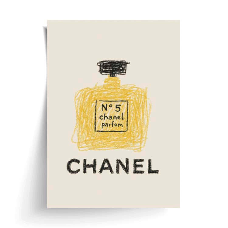 Chanel Parfum Print by Papier HQ unframed on matte card