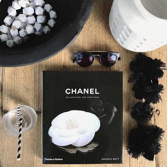 Chanel Collections and Creations book styled flatlay