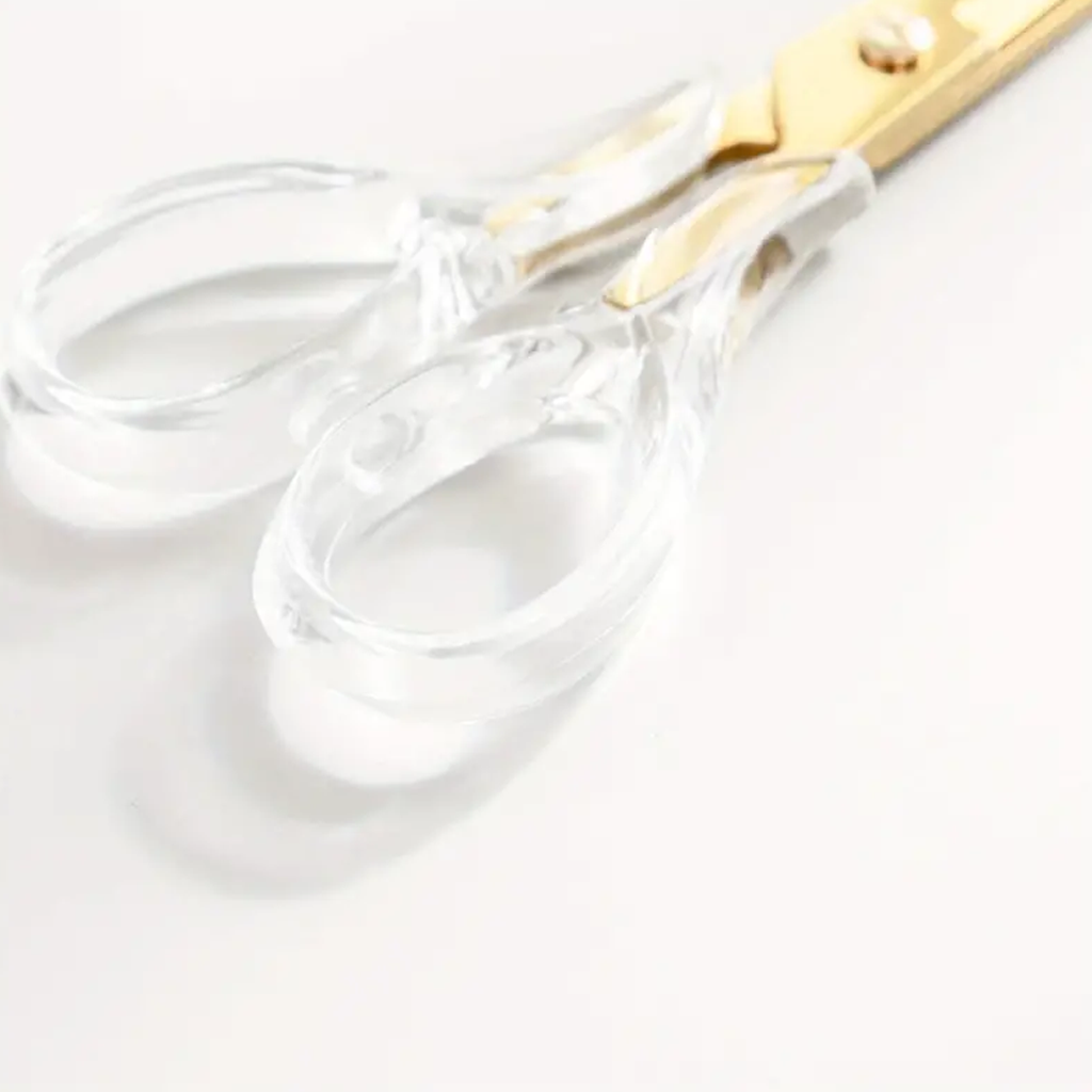 Acrylic Gold Scissors – Luxe Clear Desk Scissors
