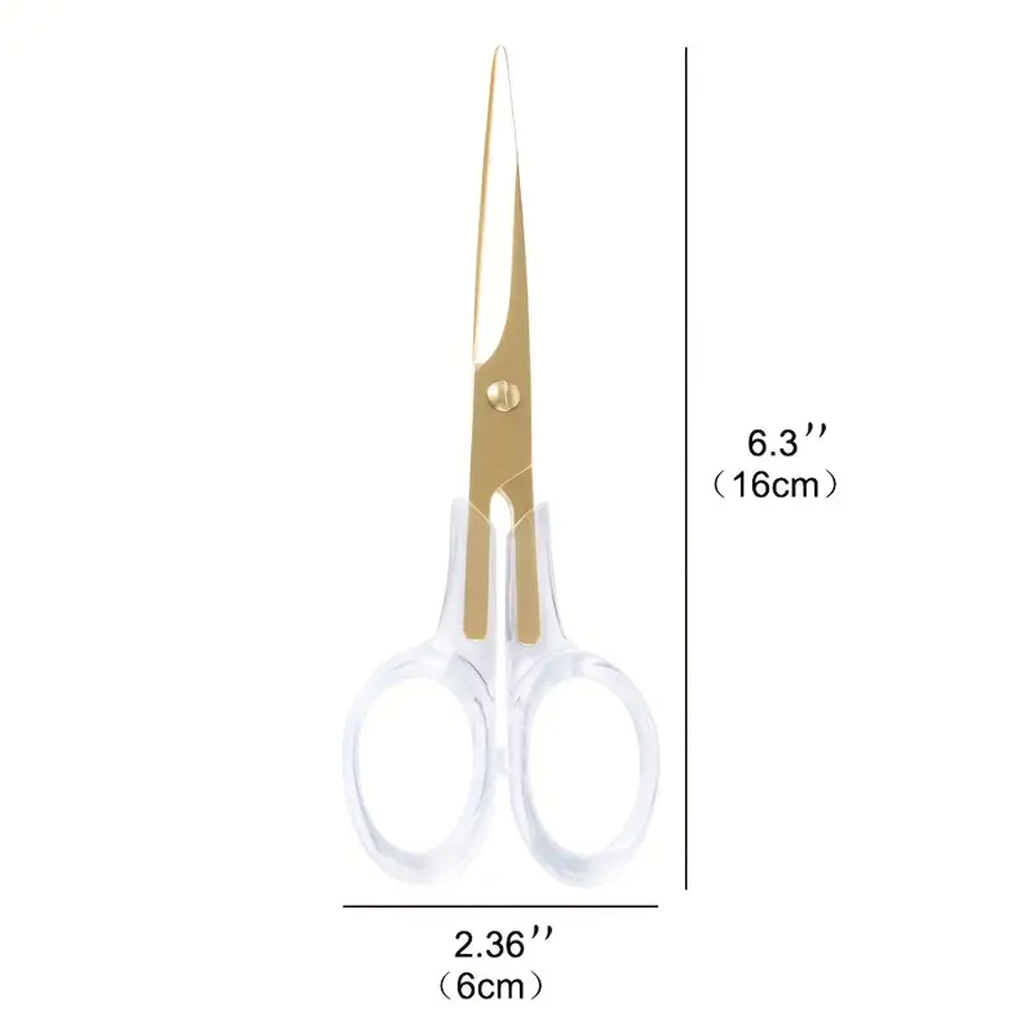 Acrylic Gold Scissors – Luxe Clear Desk Scissors