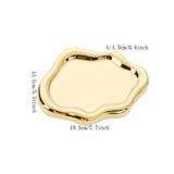 Electroplated Gold Ceramic Cloud Tray