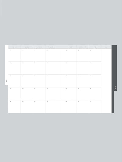 A 2024 Daily Hustle Planner (Oatmeal), perfect for planning and scheduling, set against a sleek gray background by Write To Me.