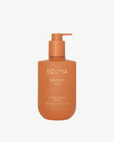 Ecoya Mandarin Gin Hand & Body Wash 450ml bottle in orange, front view