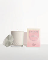 Ecoya Vanilla and Tonka Bean Mini Madison soy candle 80g in a clear glass jar with silver lid