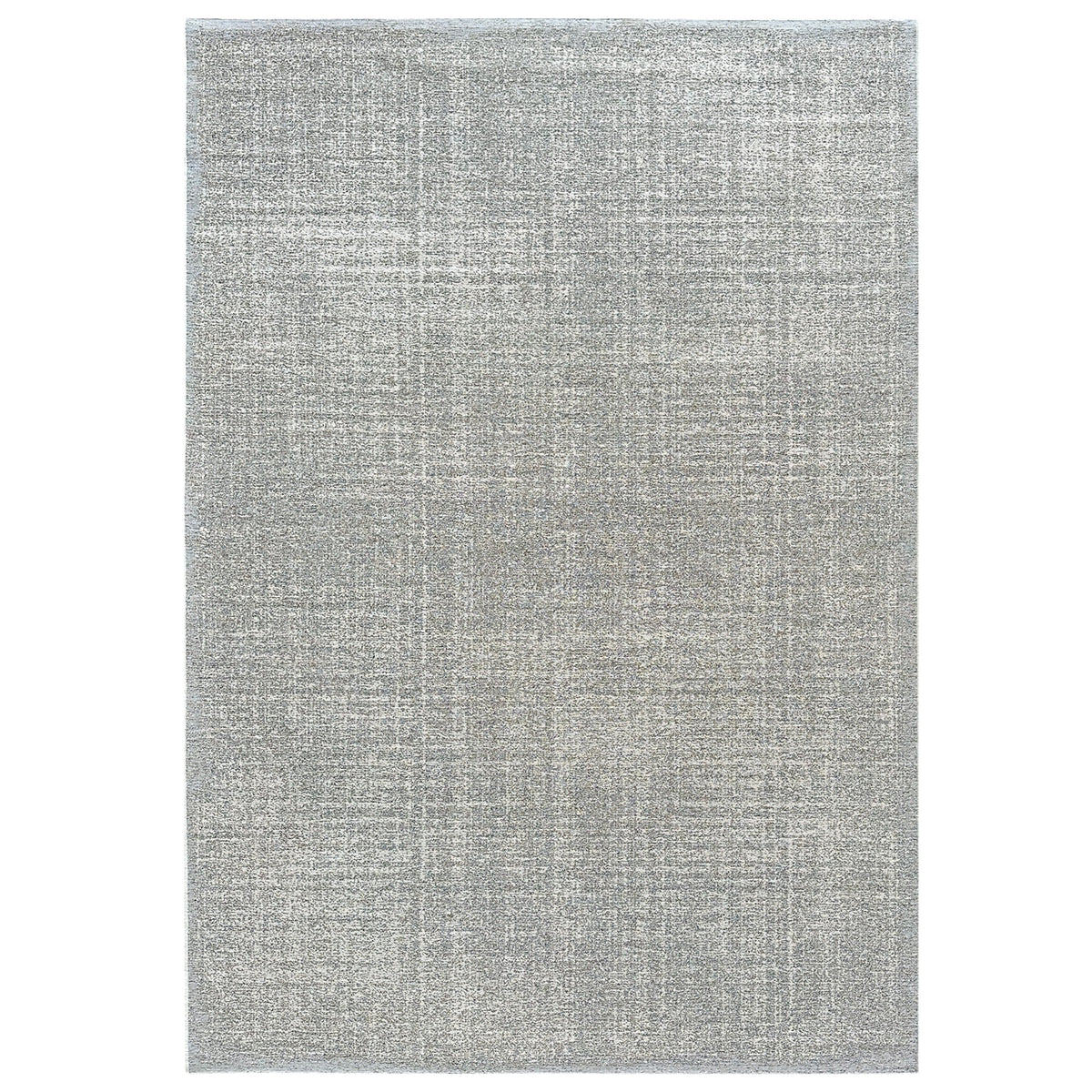 Emilia Pabo outdoor rug with a flecked brown, charcoal and cream weave, shown flat on white
