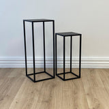 Metal Plinth set of 2