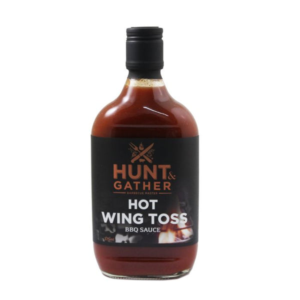 Experience the ultimate taste sensation with our mouthwatering HUNT AND GATHER BBQ SAUCE-HOT WING TOSS 375ML.