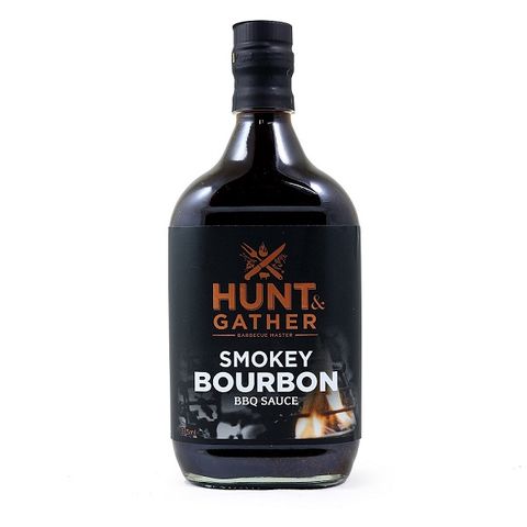 HUNT AND GATHER Smokey bourbon BBQ sauce crafted with the finest ingredients for a tantalizing taste sensation.