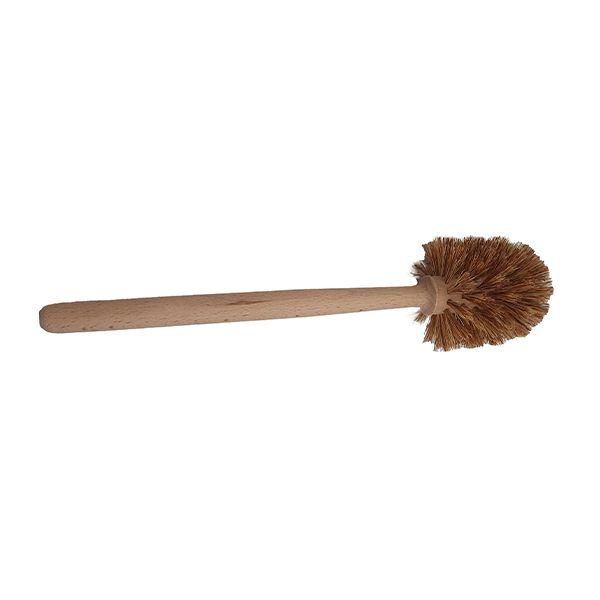 A sustainable beech toilet brush with a wooden handle by Florence.