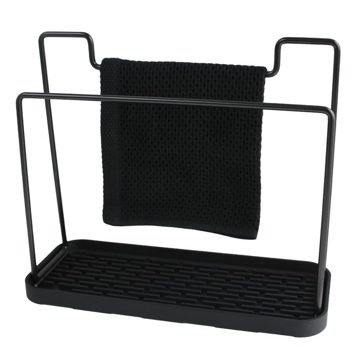Sink Caddy with Cloth | Black | Simple Things