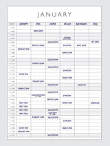 2026 Family Chaos Planner from Write to Me | A3 Wall Calendar (6 Columns)