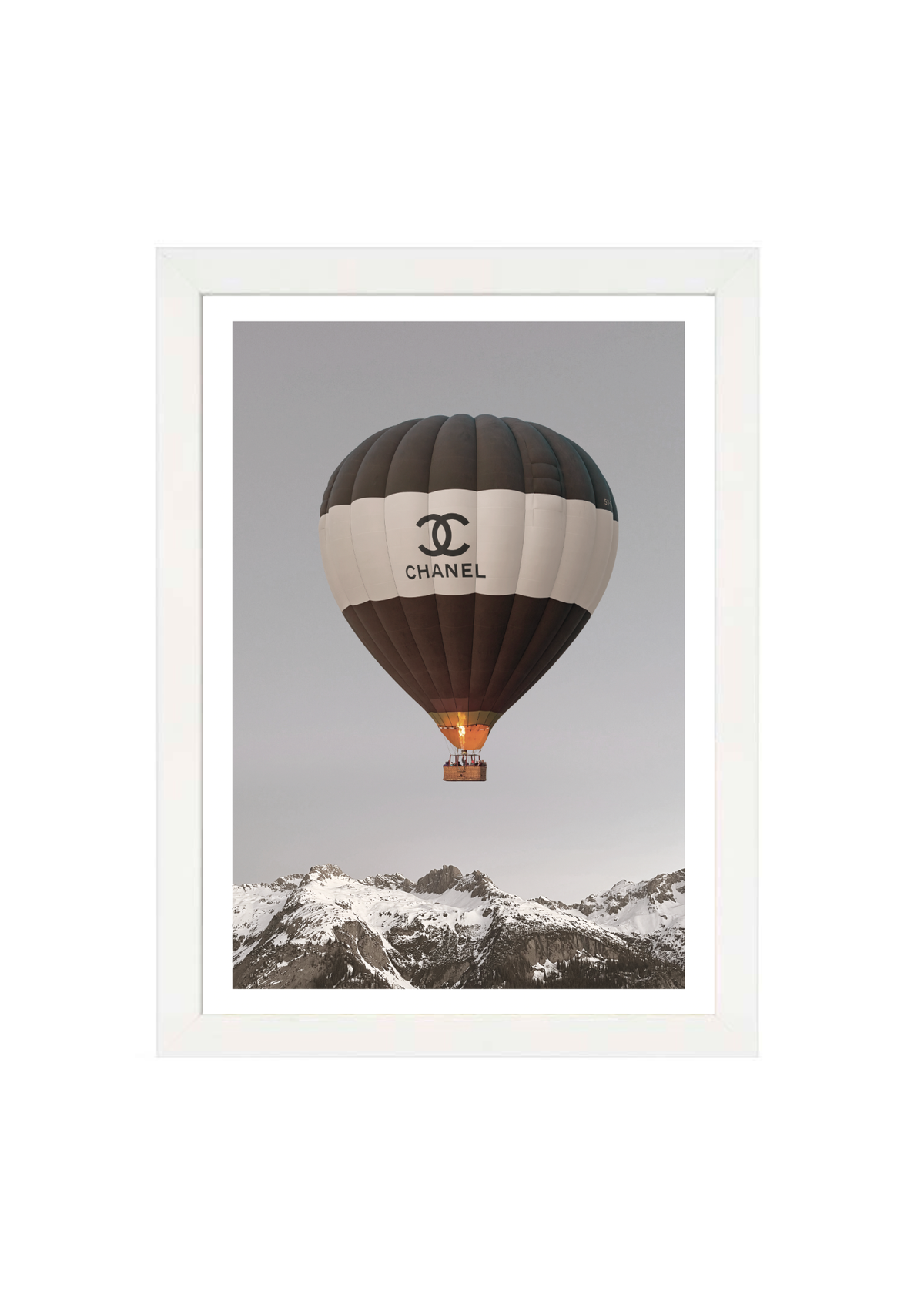 Haute Altitude Print by Papier HQ in a matte white frame