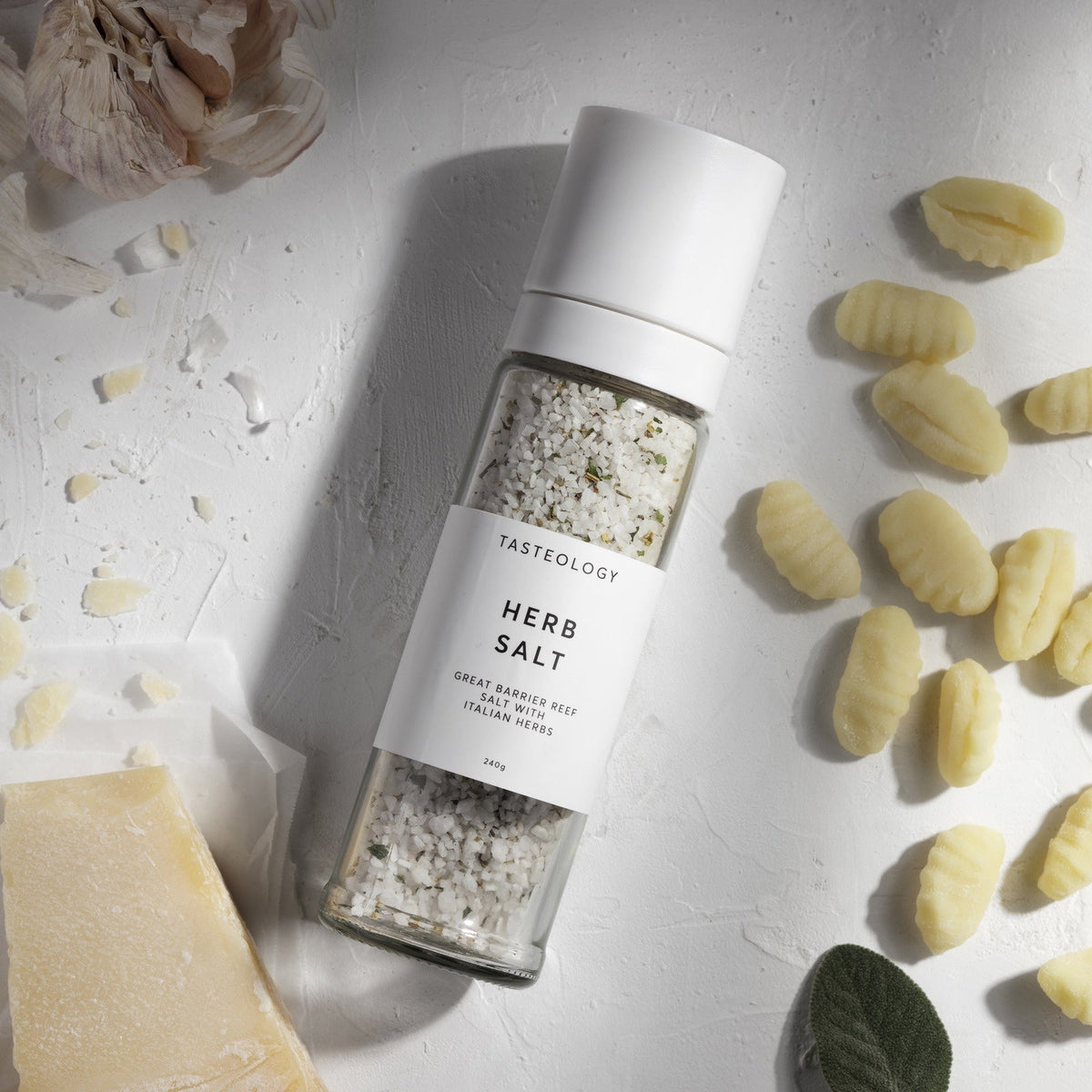 Tasteology Herb Salt Grinder – Great Barrier Reef Rock Salt 240g