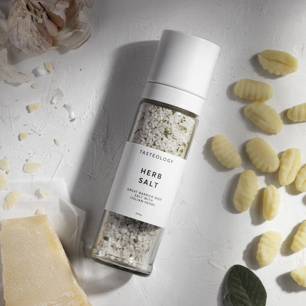Tasteology Herb Salt Grinder – Great Barrier Reef Rock Salt 240g