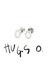 Hugs Studs Silver Clear Crystal Earrings | Federation