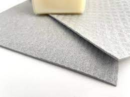 Swedish Dish Cloth in white on a marble surface