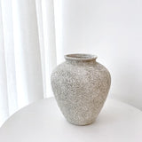 Nerina Stone Vase – Sage Textured Vessel, Small & Large