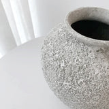 Nerina Stone Vase – Sage Textured Vessel, Small & Large