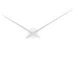 Karlsson Large Little Big Time Wall Clock in silver aluminium, 77.5cm