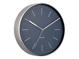 Karlsson Minimal Wall Clock in Night Blue, 27.5cm steel frame silent sweep