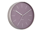 Karlsson Minimal Wall Clock in Purple, 27.5cm steel frame silent sweep