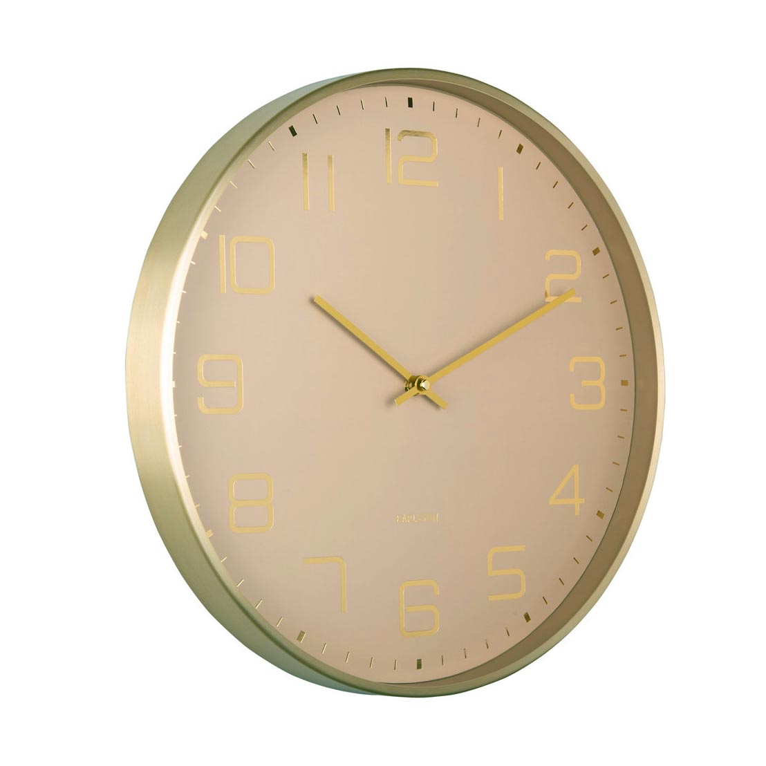 Karlsson Elegance Glow in soft brown, three-quarter view on white