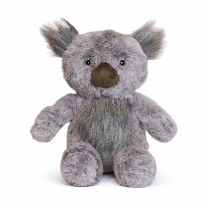 Kenny Koala Mini soft toy by Lily & George, small shaggy grey plush koala with tufted ears