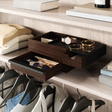 Stowit Jewellery Storage Box with Hidden Drawers by Umbra – Black/Walnut