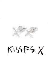 Kisses Studs Silver Clear Crystal Earrings | Federation