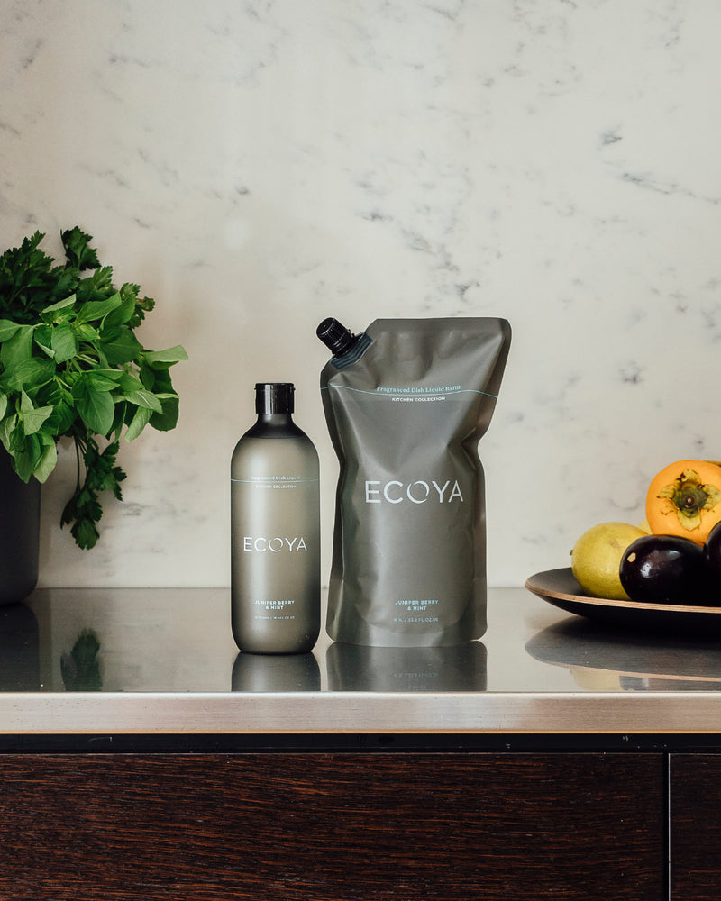 Ecoya Kitchen Gift Set – Tahitian Lime & Grapefruit | Dish, Spray + Cloth