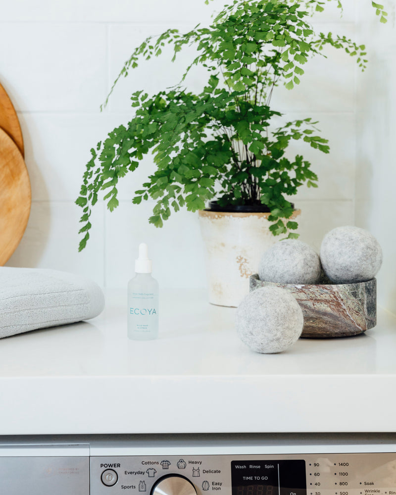 Ecoya Wool Dryer Ball Set – Includes 50ml Scent Dropper | 1000+ Uses