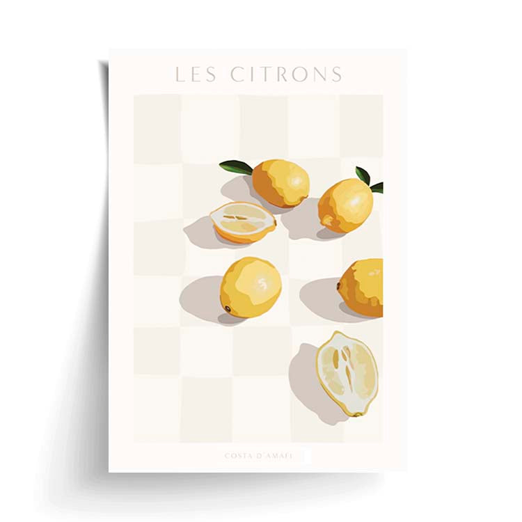 Les Citron Print by Papier HQ unframed on matte card