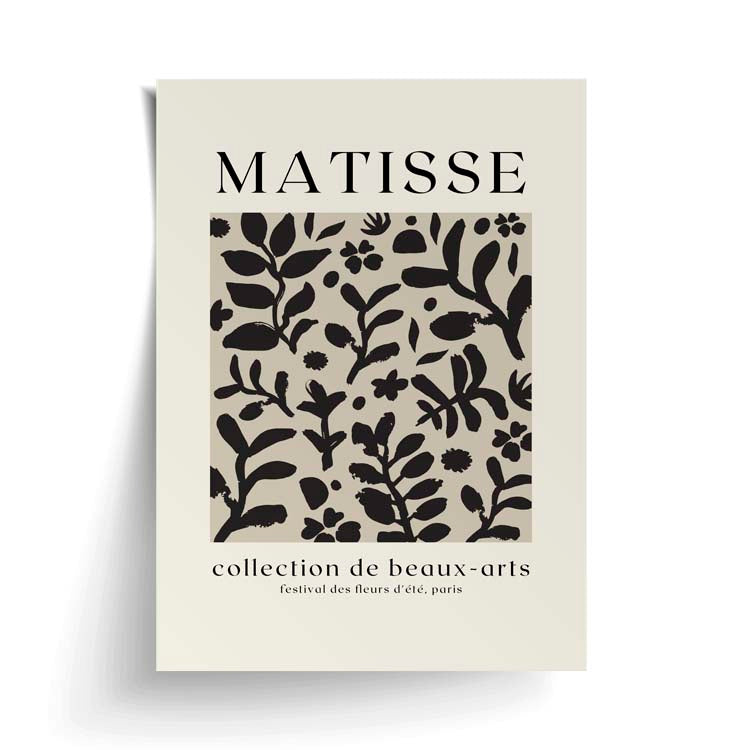 Matisse print unframed, shown as a loose sheet with a lifted corner