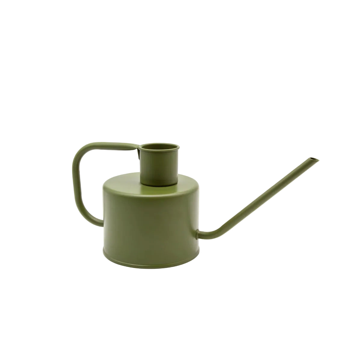 Merlino 1L watering can in matte avocado green steel